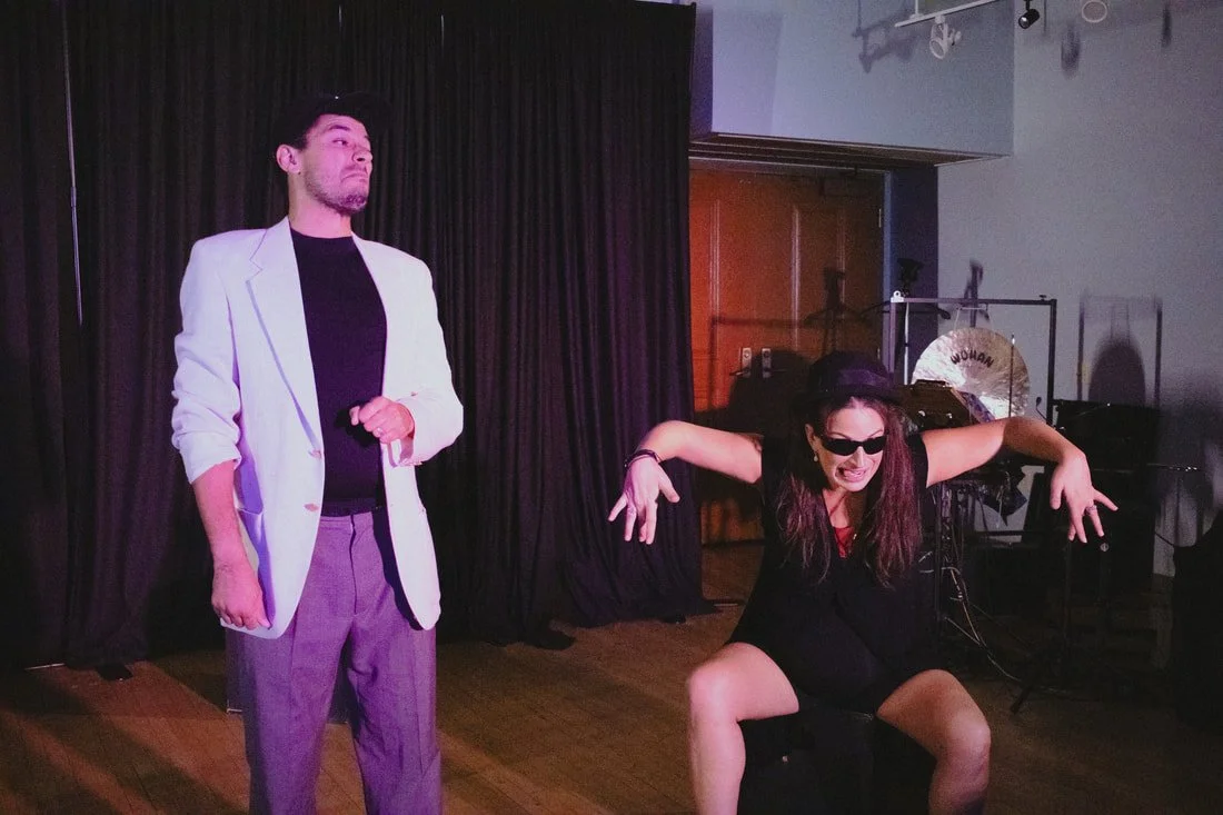 Stills from "No it to Get" Scranton Fringe Festival 2023. Photo by Mike Wawrzynek