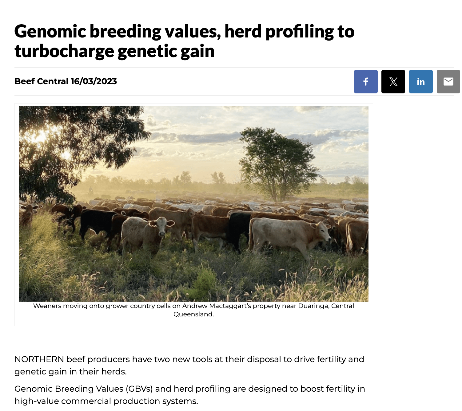 Genomic breeding values, herd profiling to turbocharge genetic gain