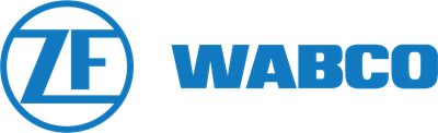 Logos of ZF and WABCO, automotive technology companies.