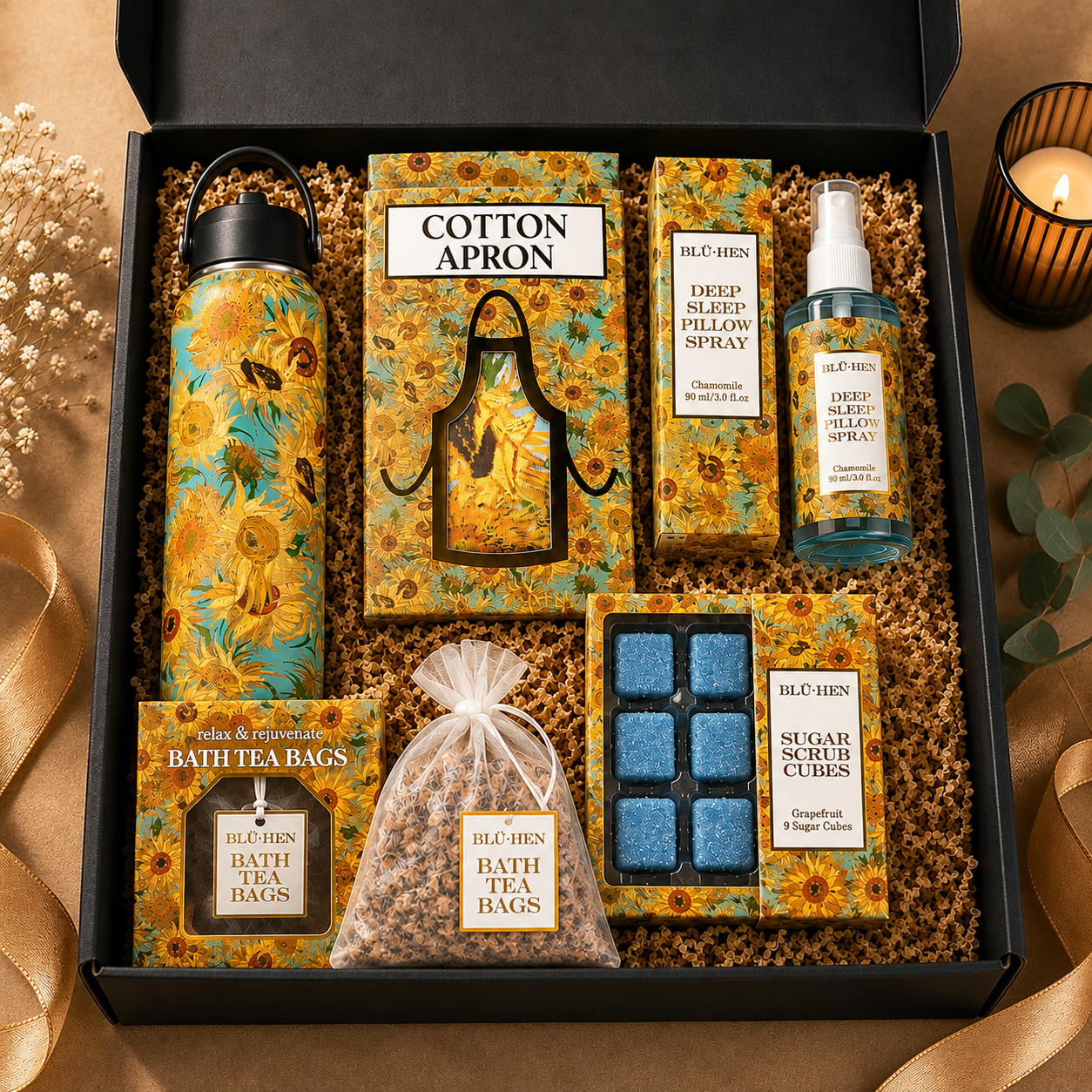 Van Gogh Sunflower Self-Care Hamper 🌻