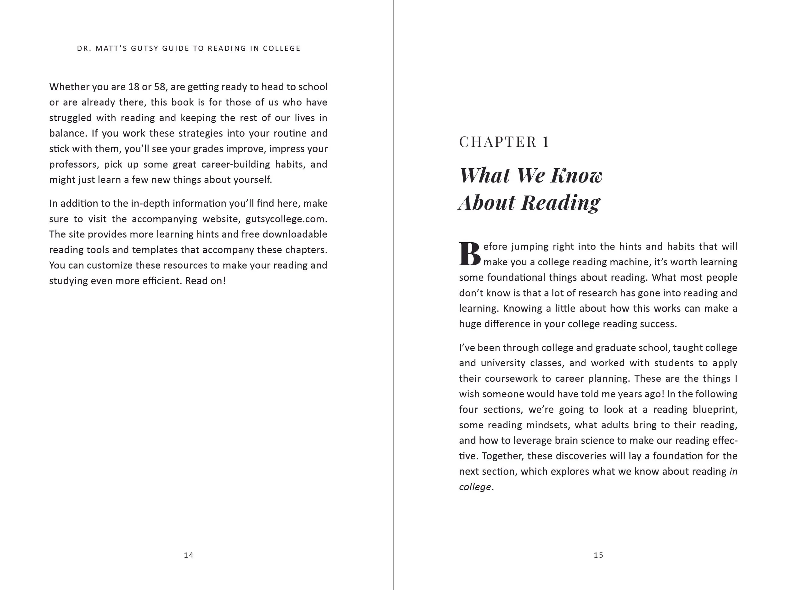  Dr. Matt's Gutsy Guide to Reading in College  by Matt Friesen, 2023