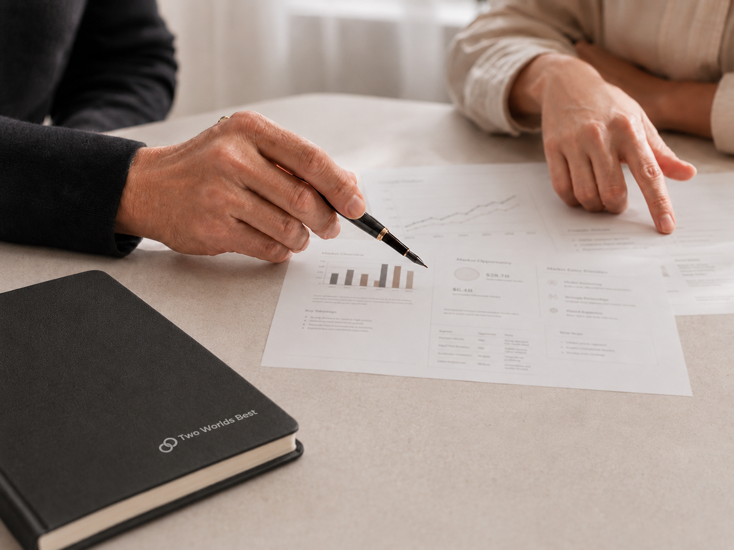 Reviewing commercial performance and market growth plans