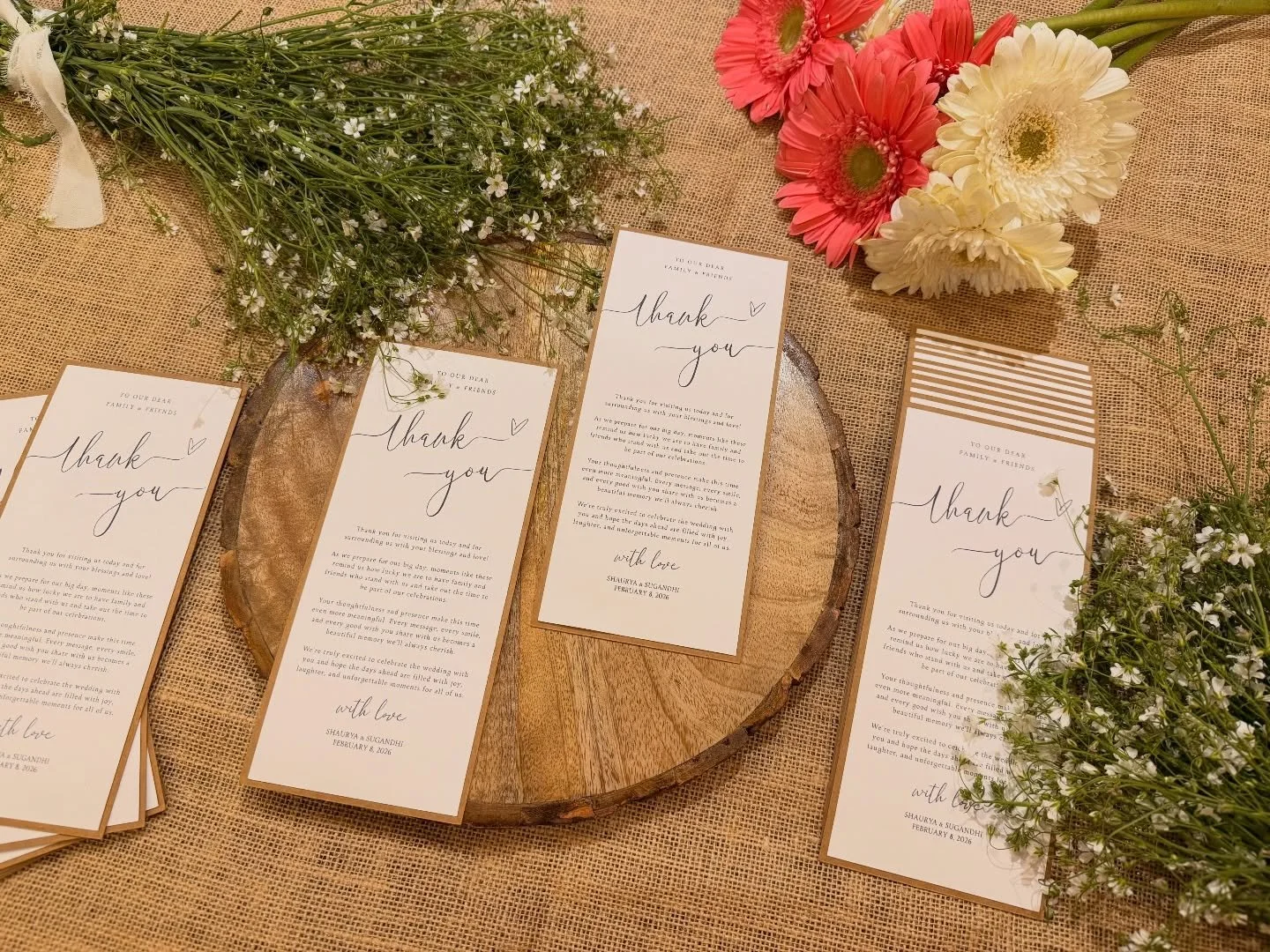 Simple. Thoughtful. Timeless.
Because gratitude deserves to be beautiful 🤍✨
.
.
.
#weddingstationery 
#thankyoucards 
#weddingdetails 
#weddingflatlay 
#weddinginspo 
#weddingaesthetic 
#weddingvibes 
#minimalwedding 
#elegantwedding 
#weddingcards 