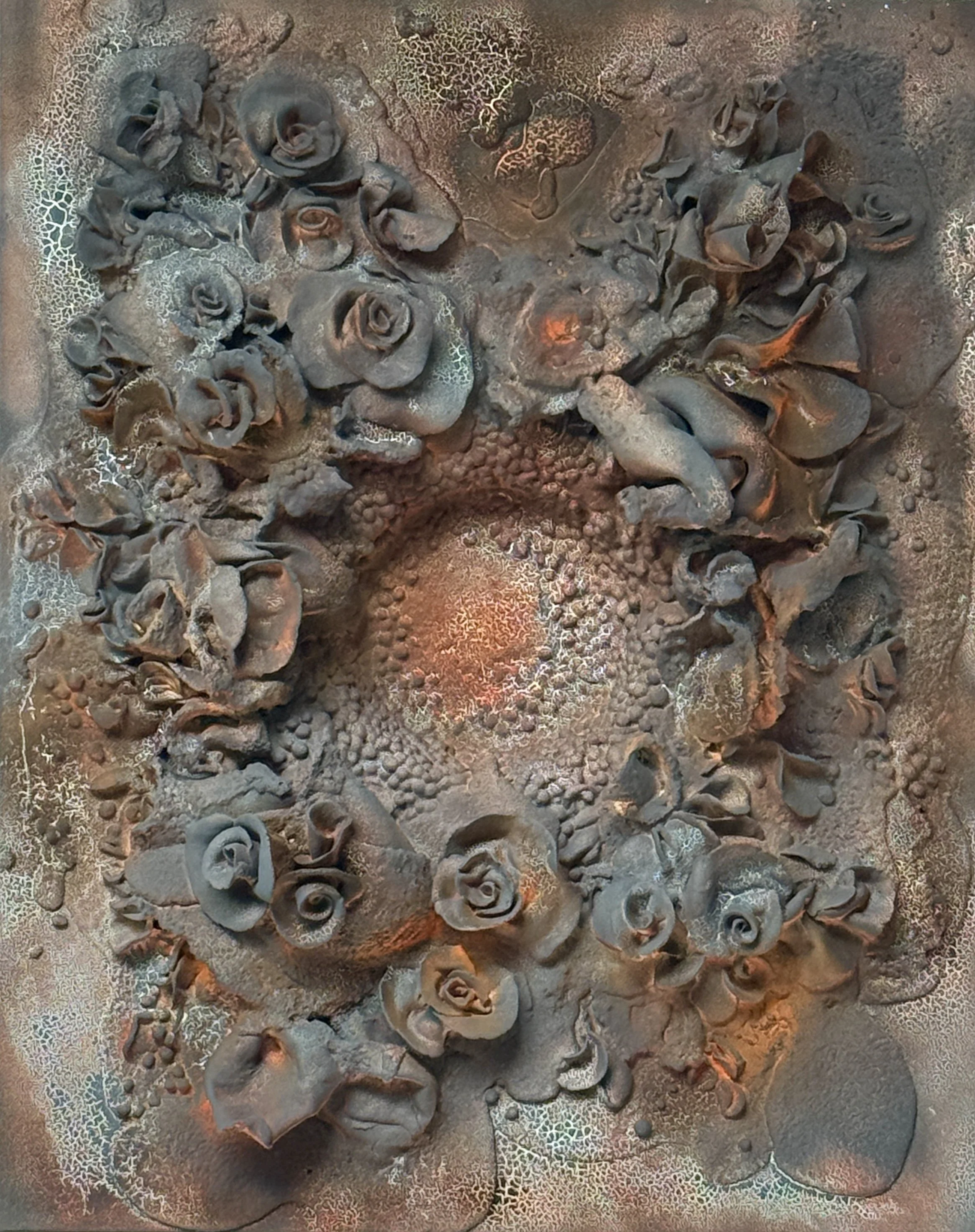'Heatwave' - 50cm x 40cm x 8cm - mixed media on canvas (2026)