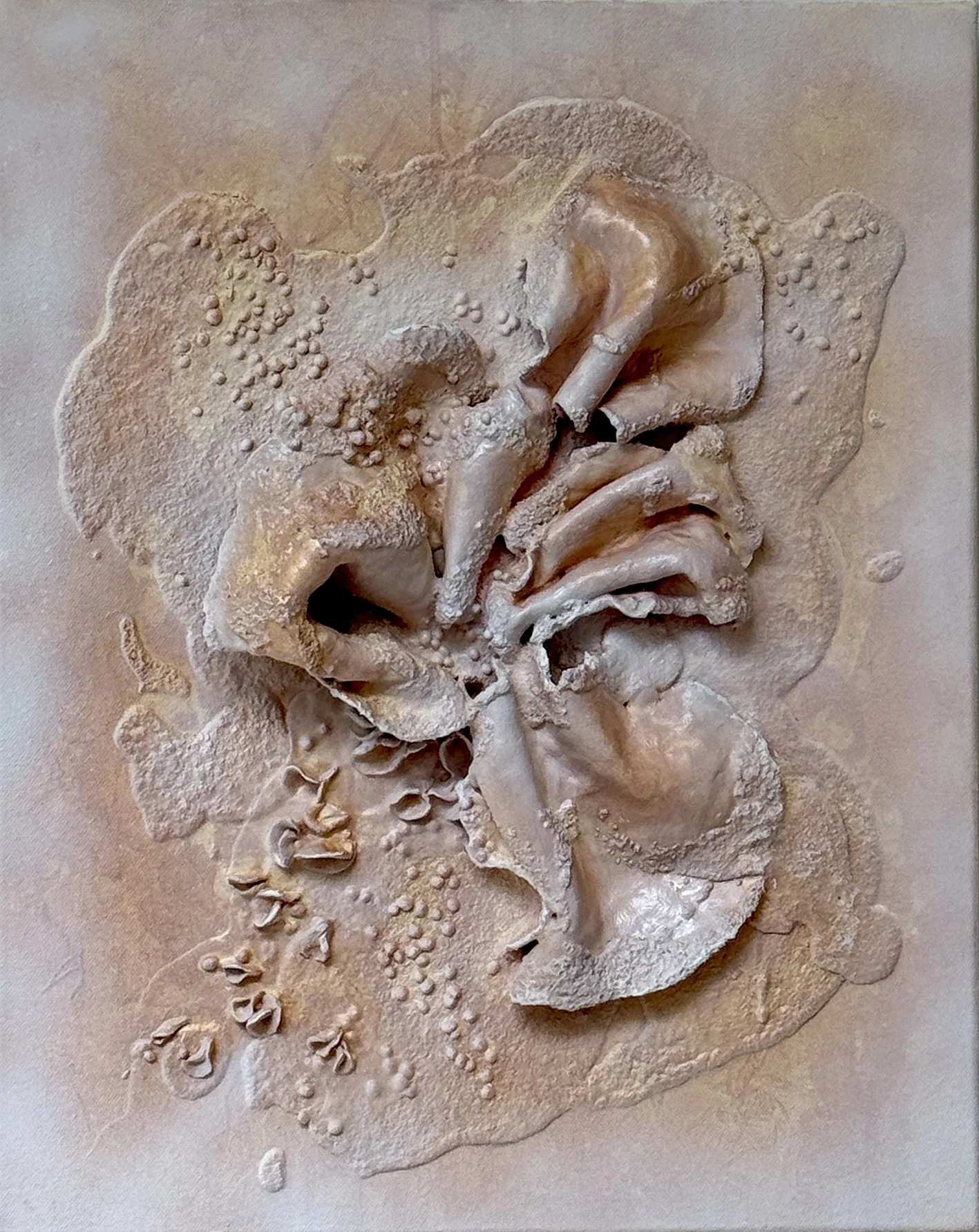 'Chrysalis 2' - 50cm x 40cm x 8cm - mixed media on canvas (2026)