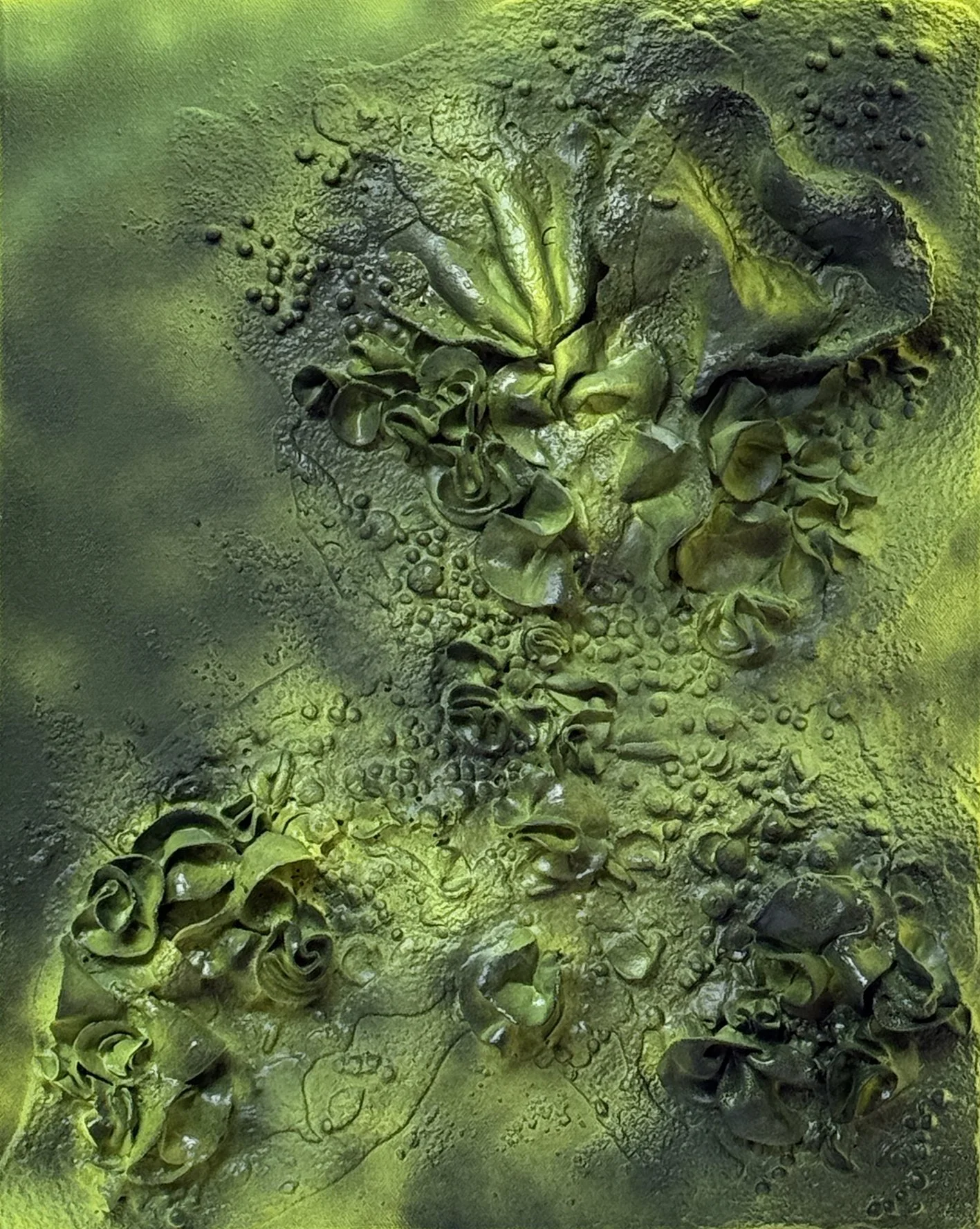 'Fred' - 50cm x 40cm x 8cm - mixed media on canvas (2026)