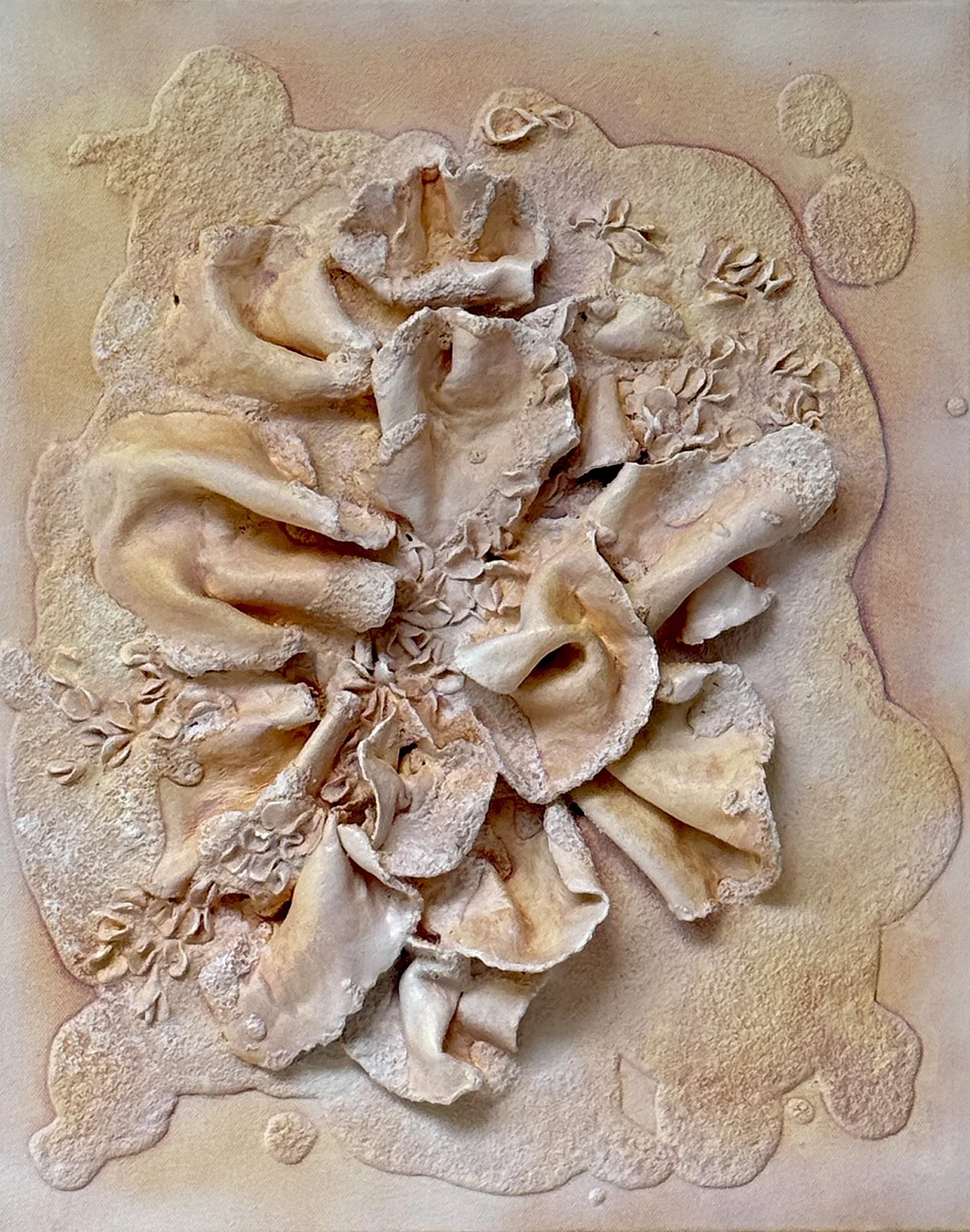 'Chrysalis 3' - 50cm x 40cm x 8cm - mixed media on canvas (2026)