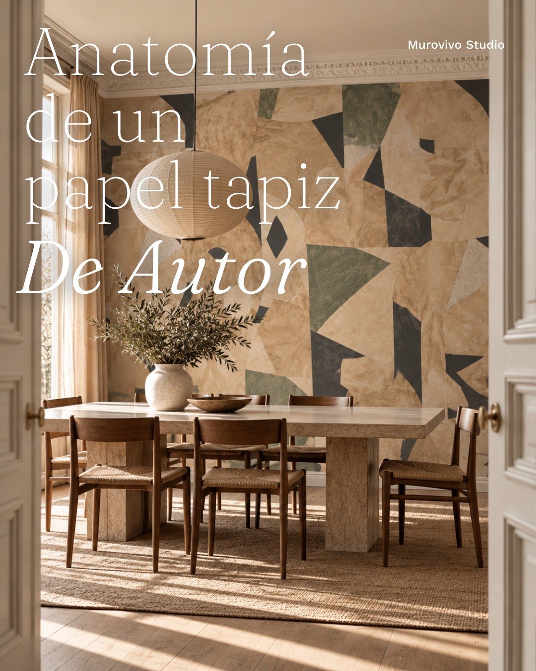 Un papel tapiz De Autor tiene cinco decisiones
 que no se ven cuando est&aacute; instalado, pero sostienen todo lo que s&iacute; se ve.
Escala &middot; densidad &middot; paleta &middot; sustrato &middot; corte.
Todas las resolvemos antes de dise&ntil