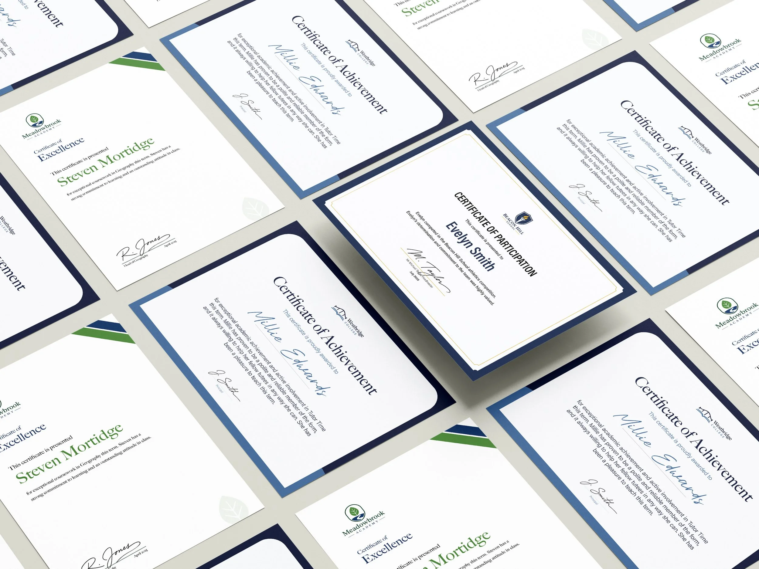 Certificates