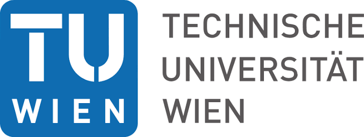 Logo der Technischen Universität Wien in Blau und Grau.