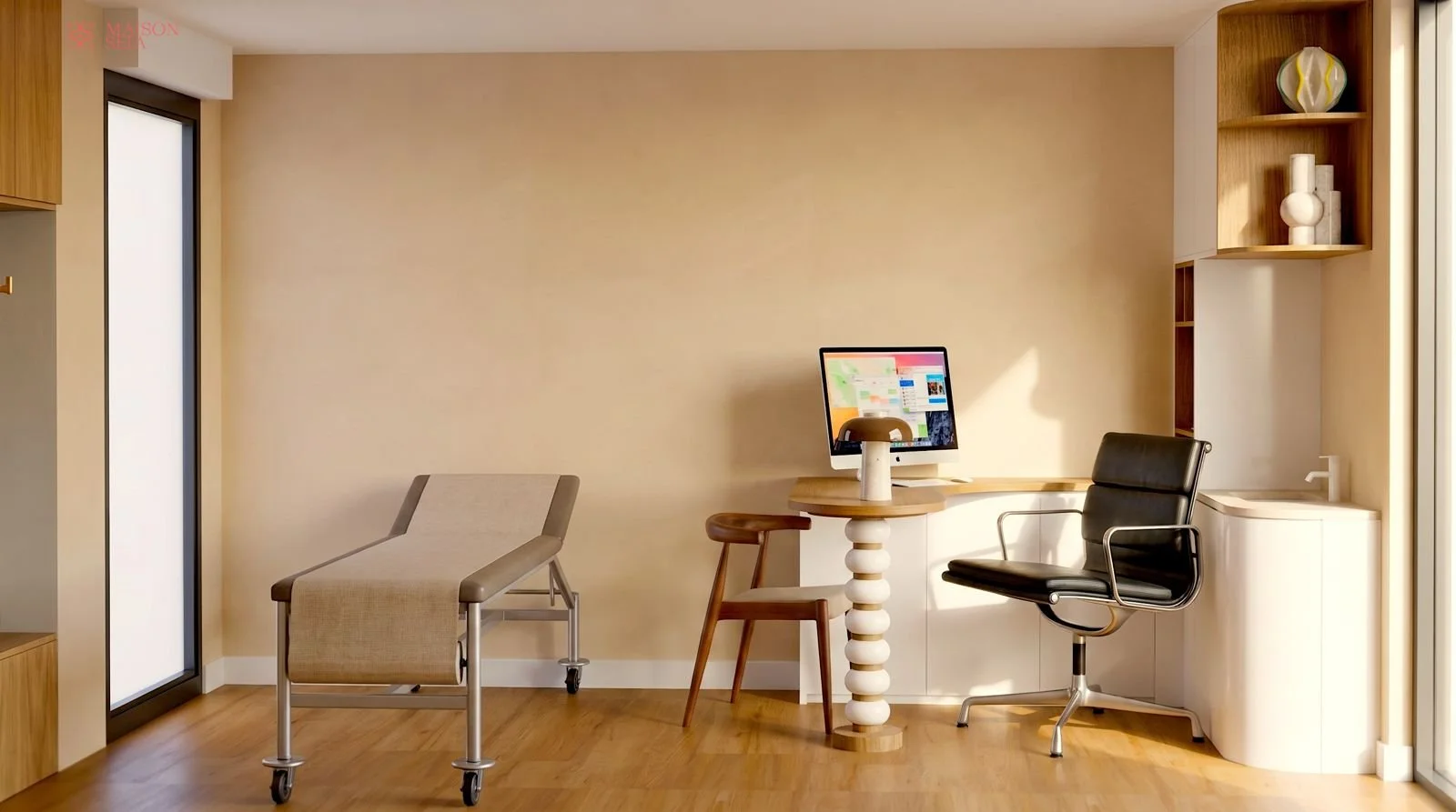 Salle de Consultation individuelle à la Bulle Périnatale de Puteaux