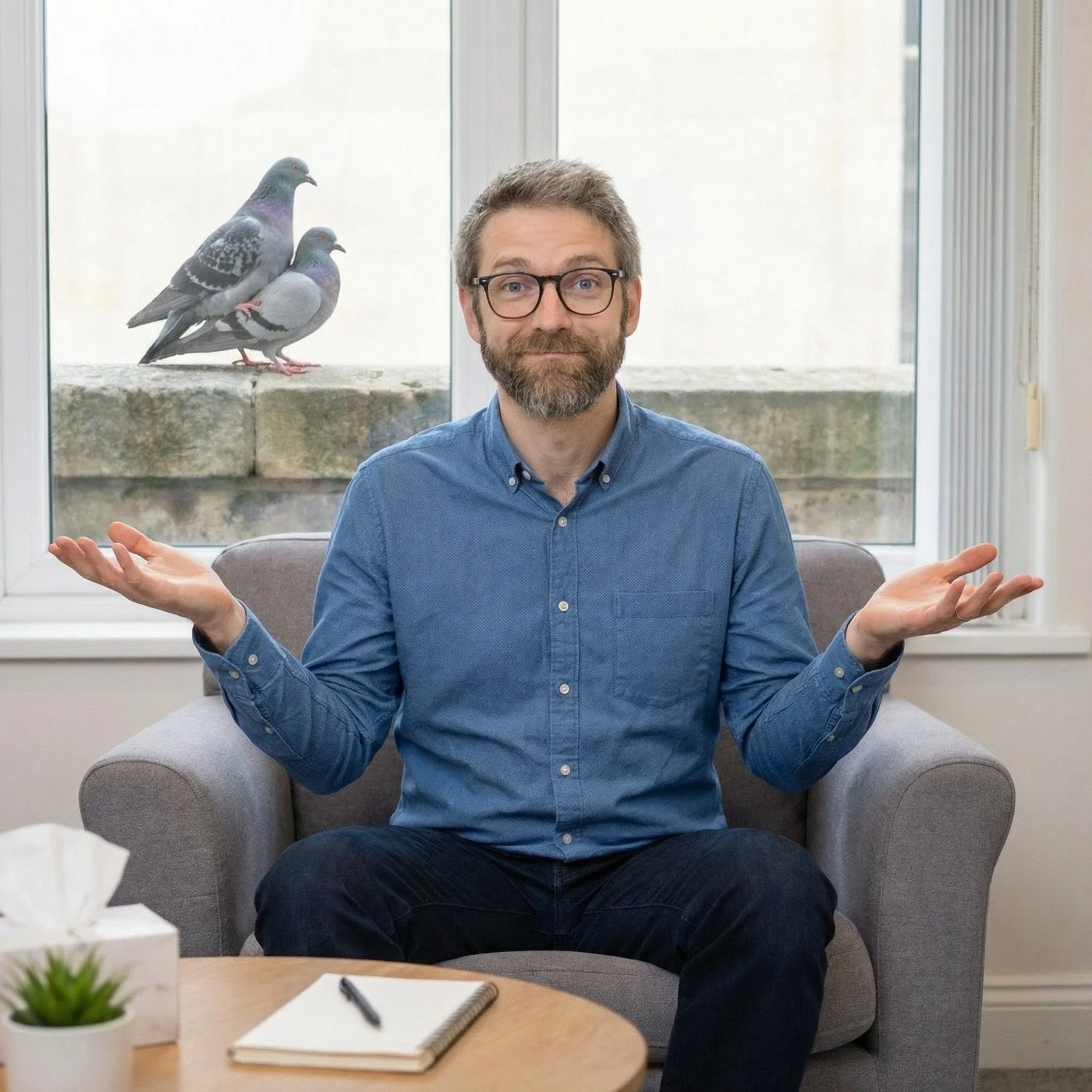 Ryan Minti, non-monogamy expert and mentor. Even pigeons feel closer with Ryan's help
