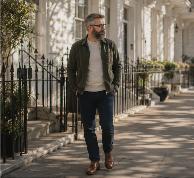 Ryan Minti, non-monogamy expert and mentor walking down the street