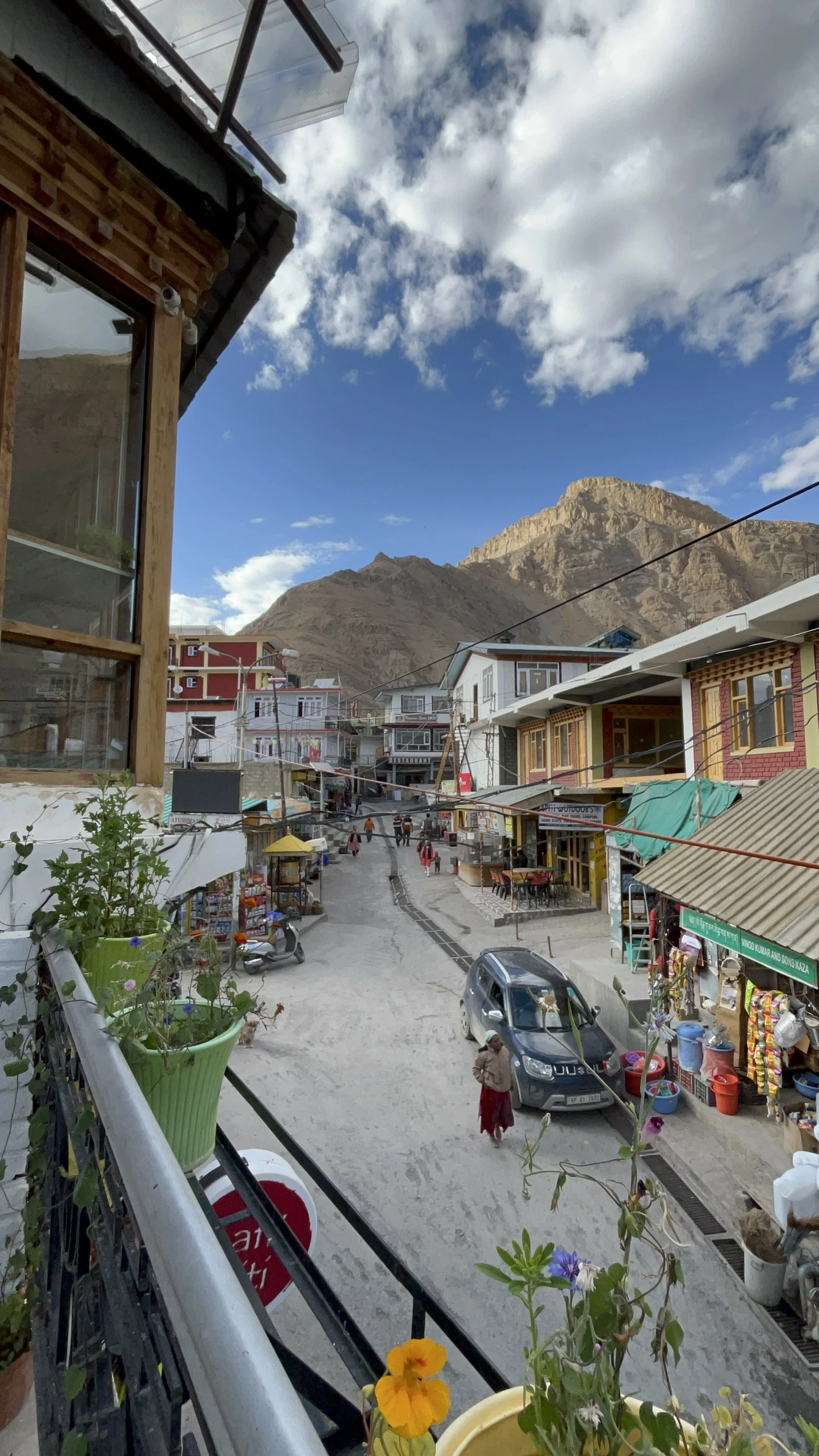 A leisure trip to the Spiti Valley with wonderful view of the village market.