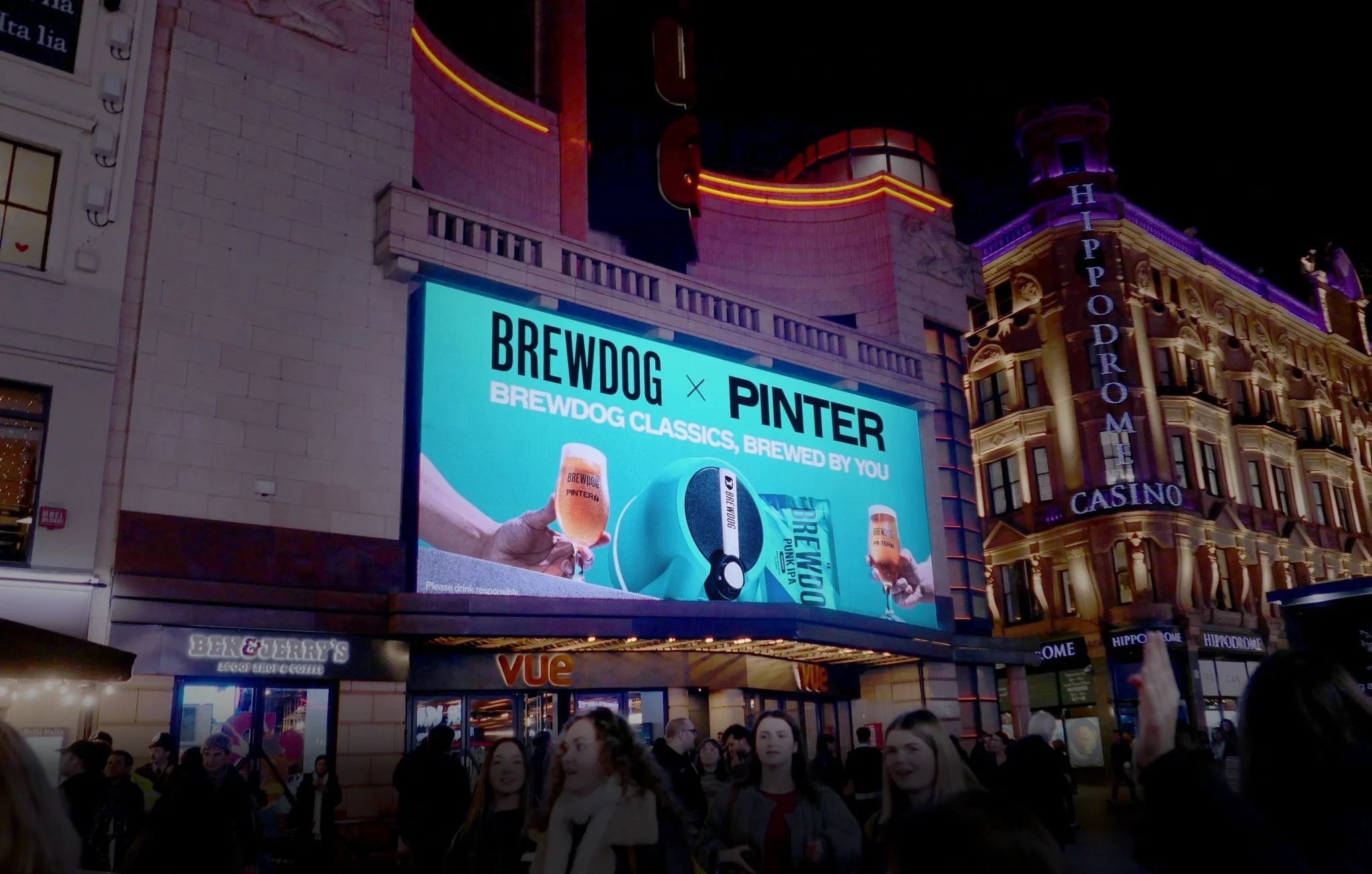 The owner of Pinter managed to get this ad we retouched onto the big billboard during the premier of new Gladiator release. Genius