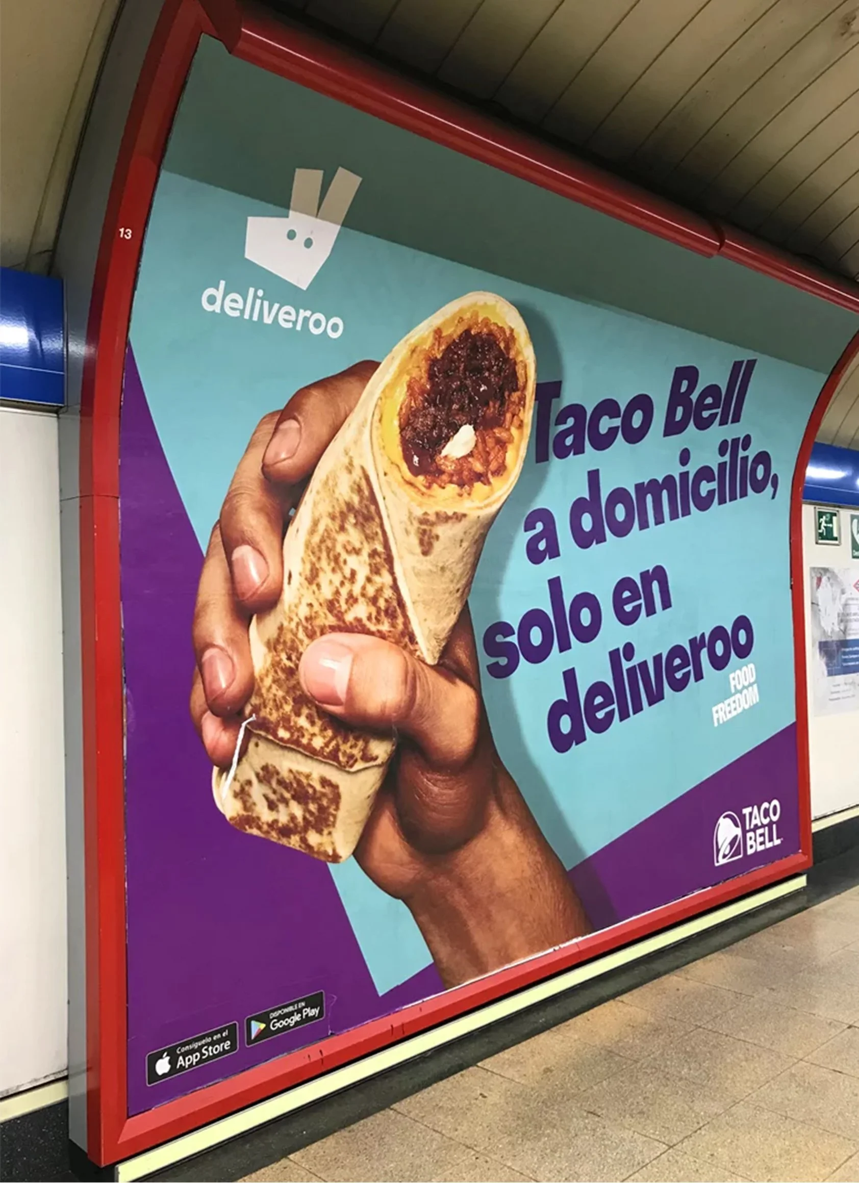 The photographer of this campaign sent me this after she spotted our work out in Spain on the Madrid Metro