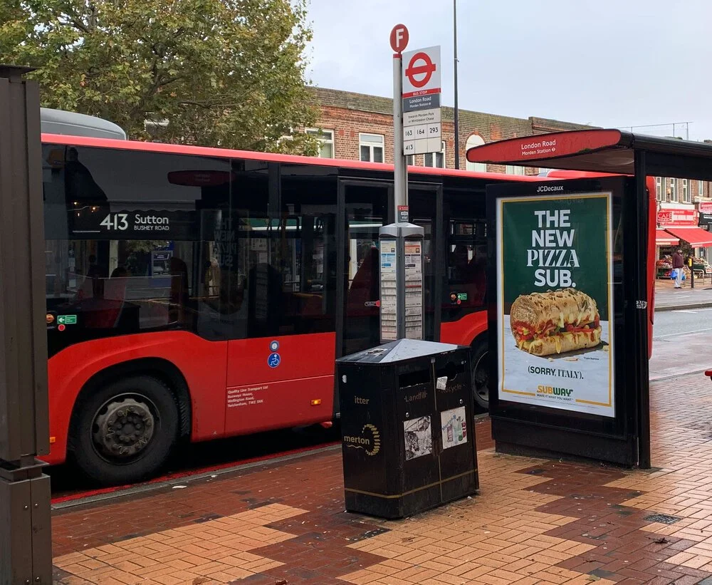 Another subway campaign I retouched, this time on the bus stop. Tasty