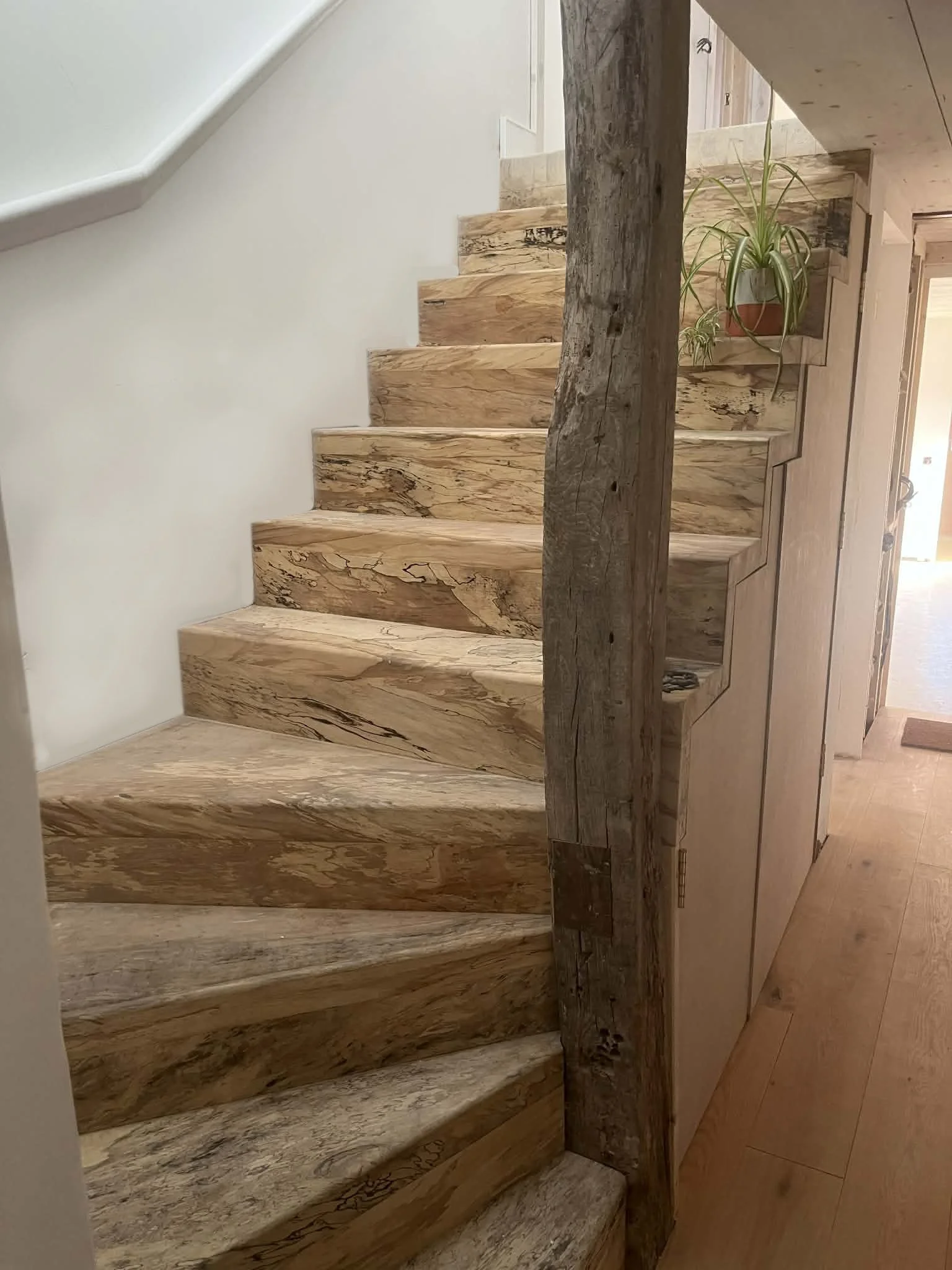 SPALTED SYCAMORE STAIRCASE