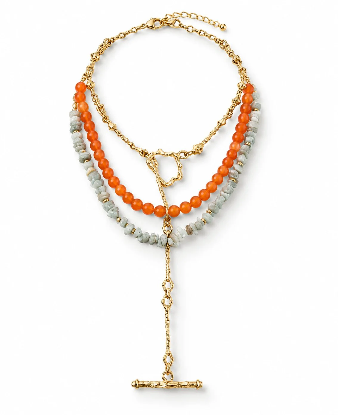 Ibiza sun with beaded necklace