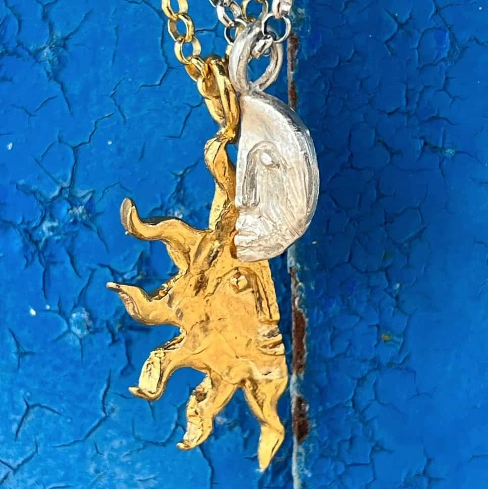 Twin flame half sol charms