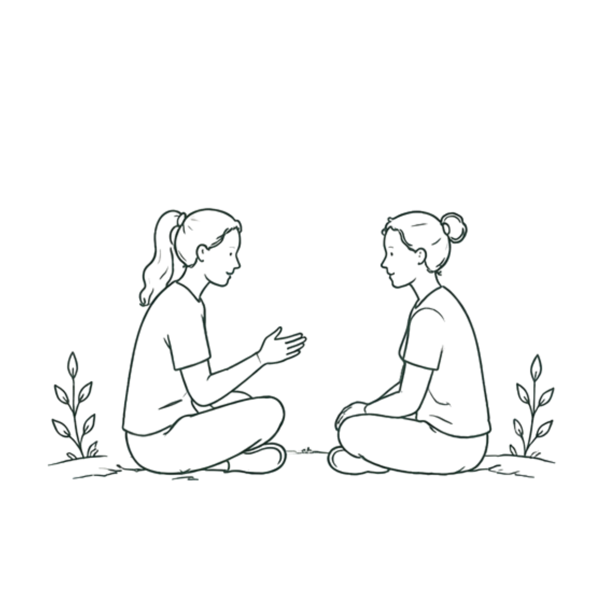 Illustration of a pediatric occupational therapist providing caregiver coaching and parent support.