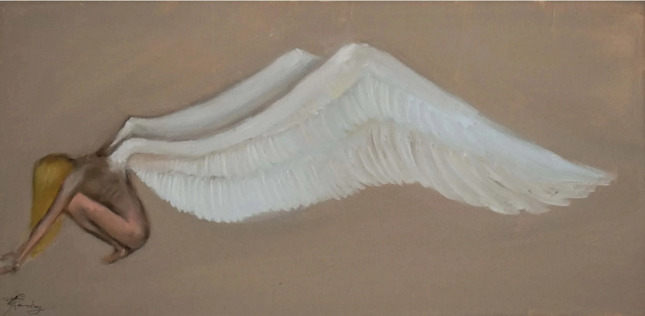 vingefang --- 20 x 40 cm oil on canvas
