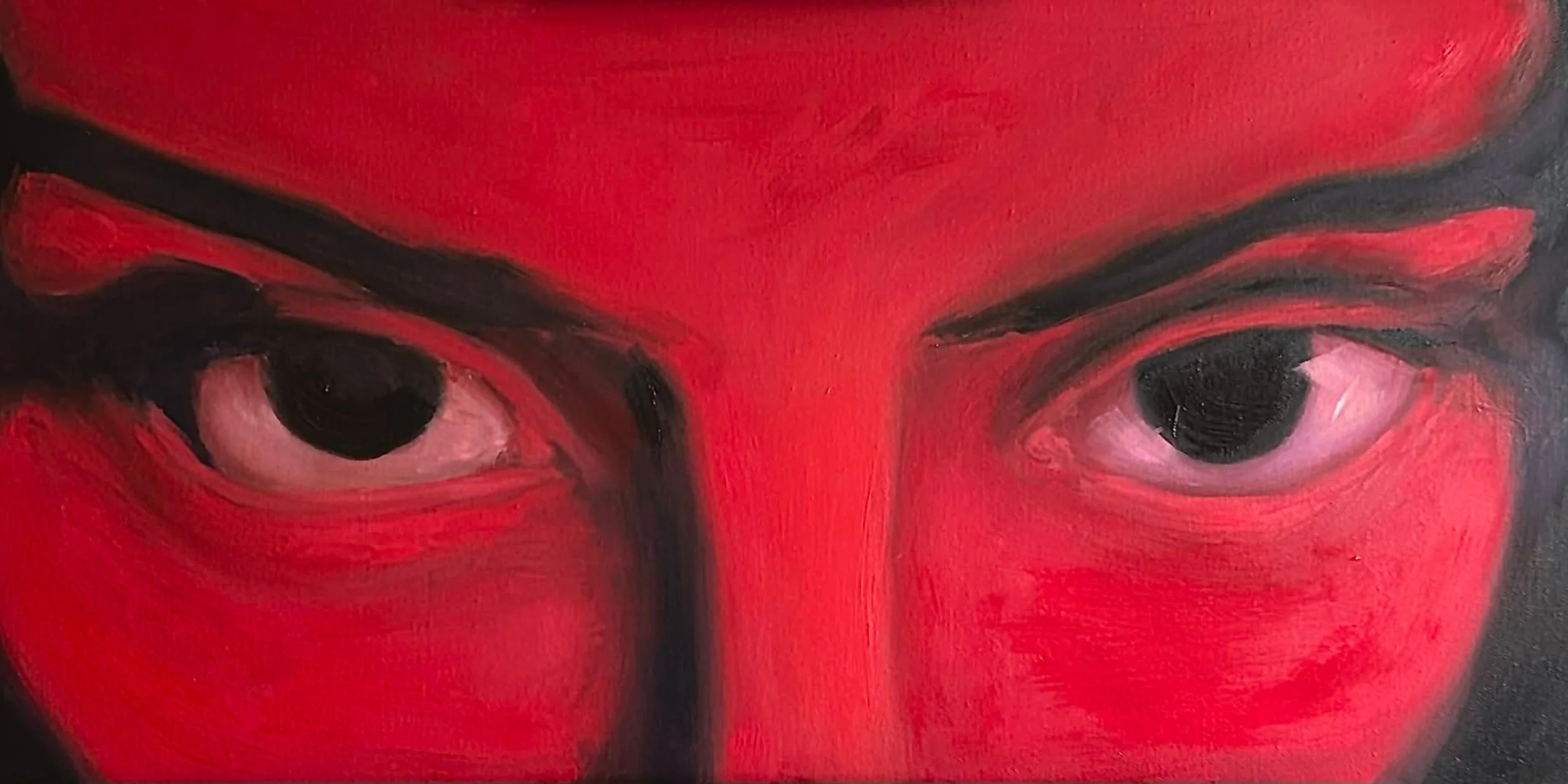 rovdyr --- 35 x 70 cm oil on canvas
