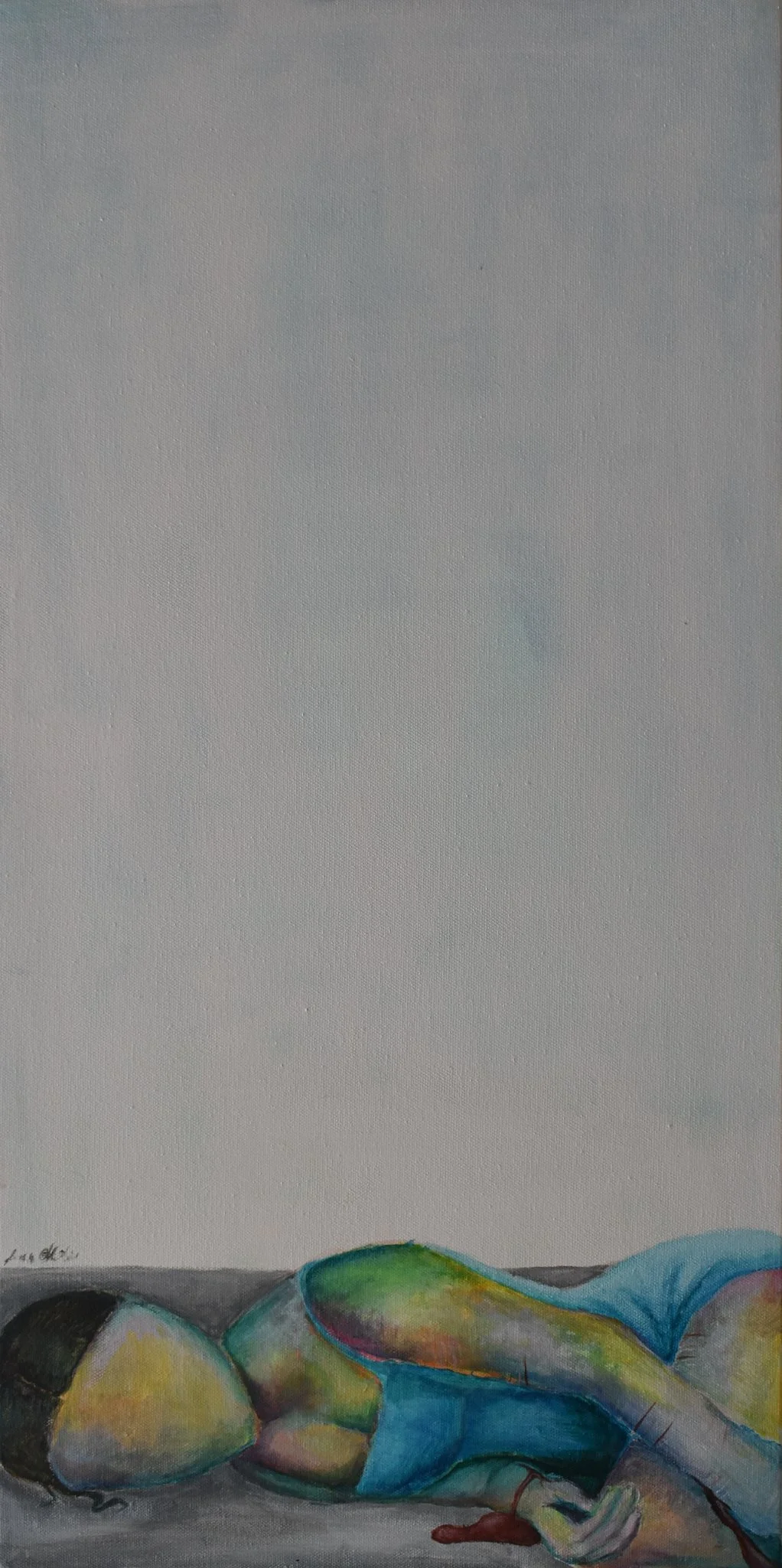 opmærksomhed --- 35 x 70 cm acrylic on canvas