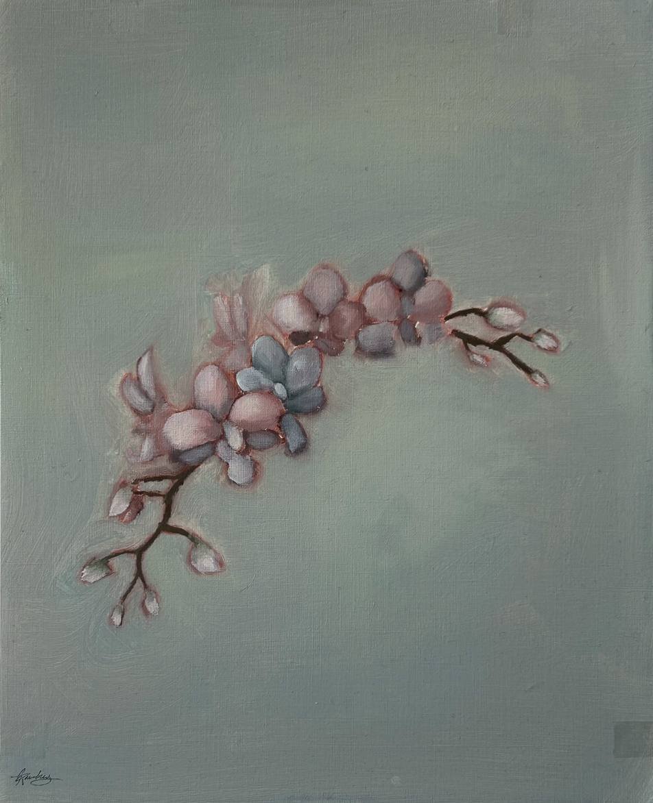 li-orkidé --- 33 x 41 cm oil on paper - sold
