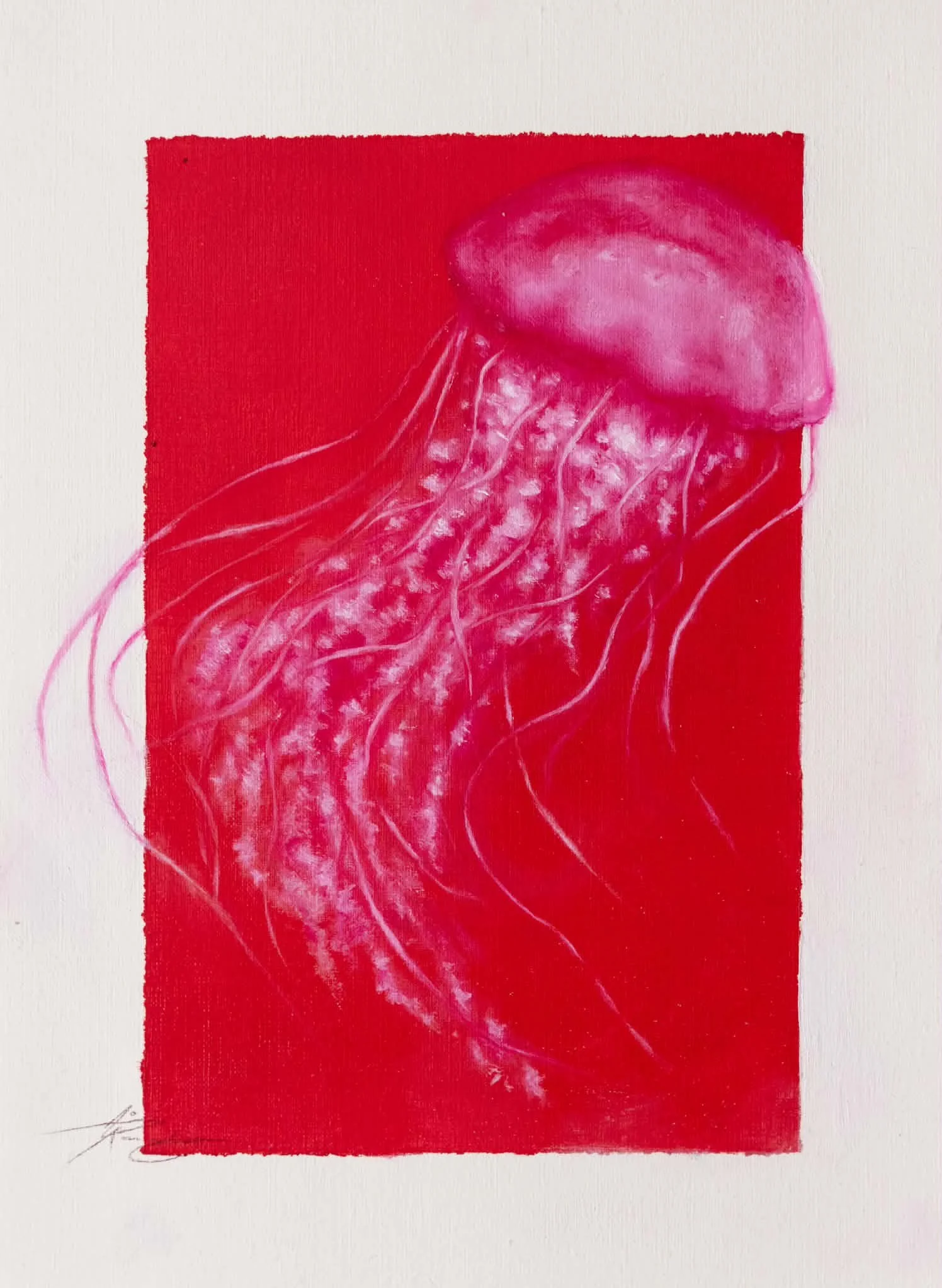 sindsro --- 24 x 33 cm oil on paper - sold