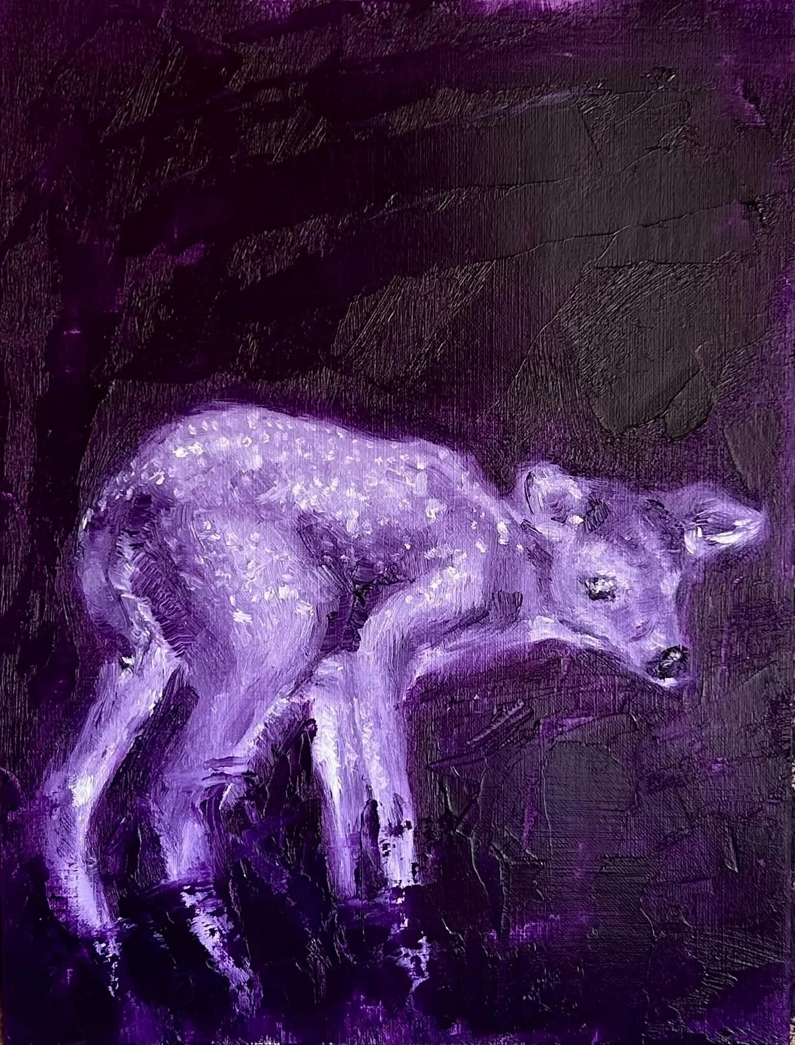 er du vred på mig? --- 24 x 33 cm oil on paper - sold