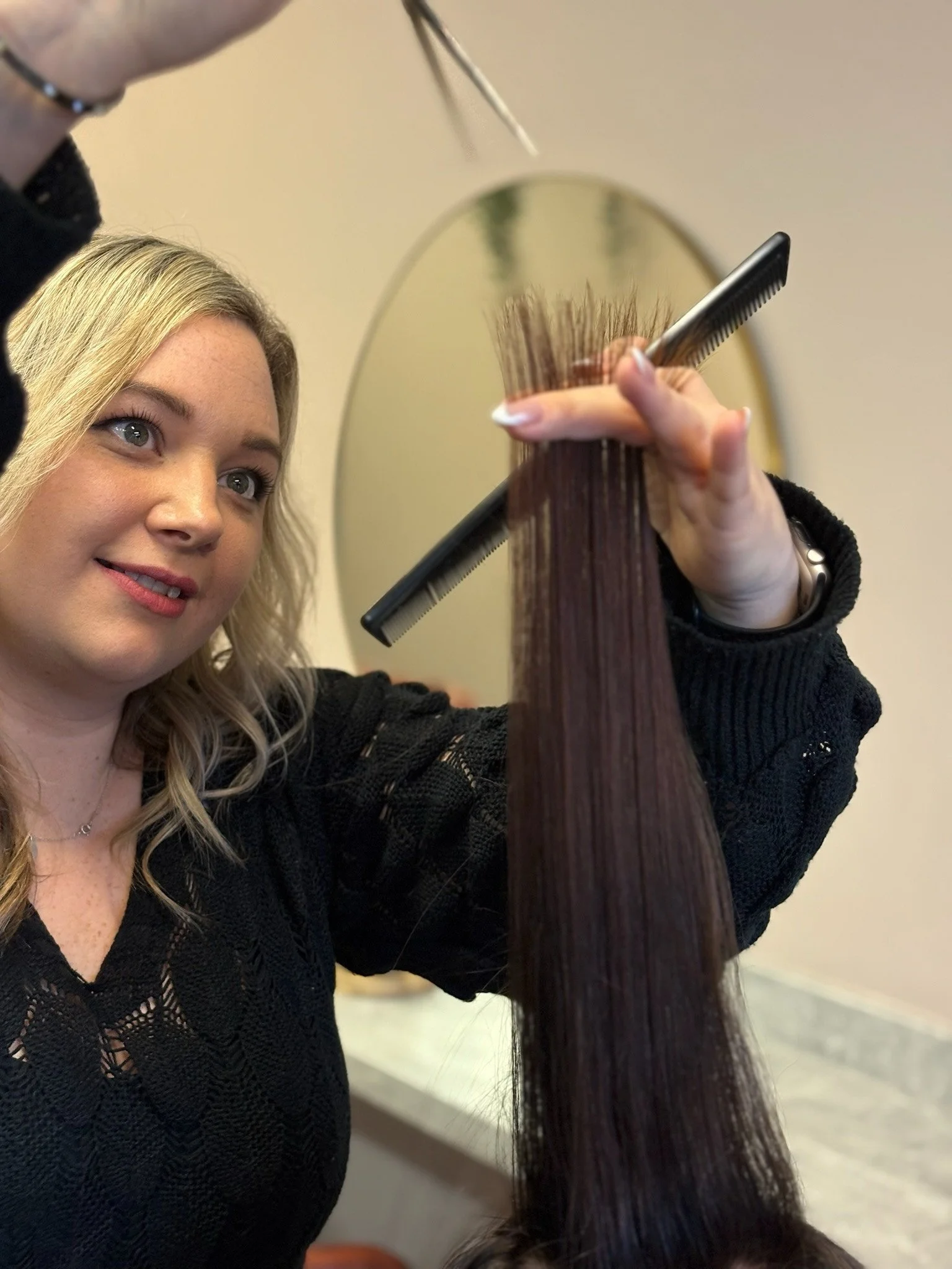 Hair director Jessica at Tranquillity Hair salon in Street, Somerset