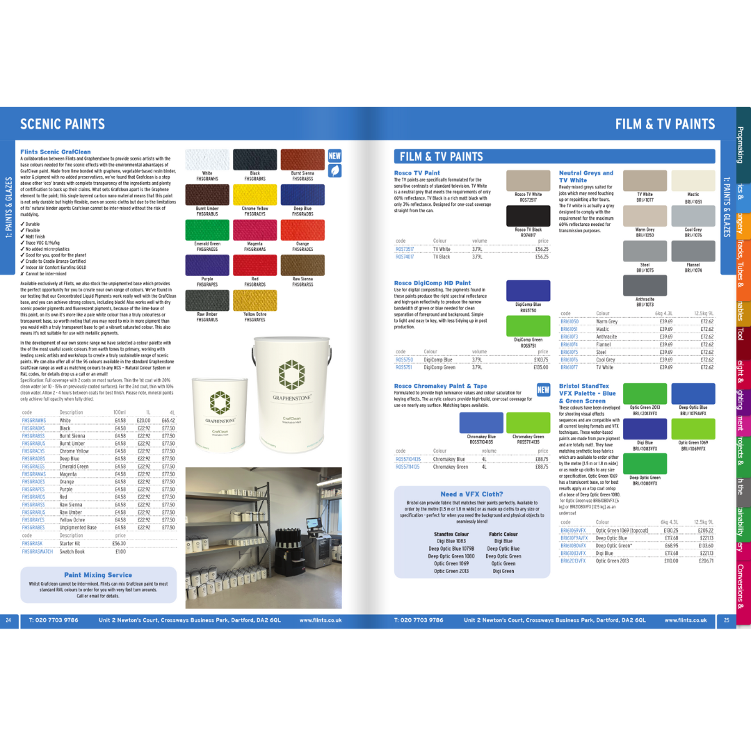Flints catalogue pages