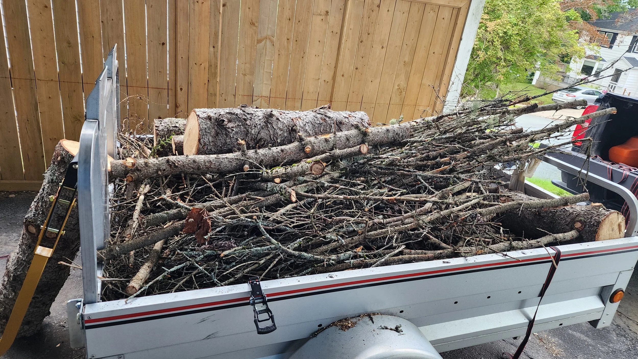 Everything was hauled away.