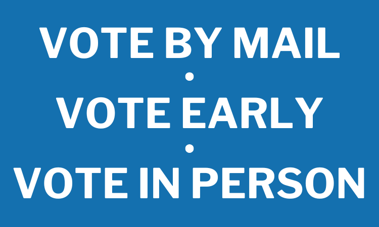how to vote: Vote by mail, vote early, vote in person