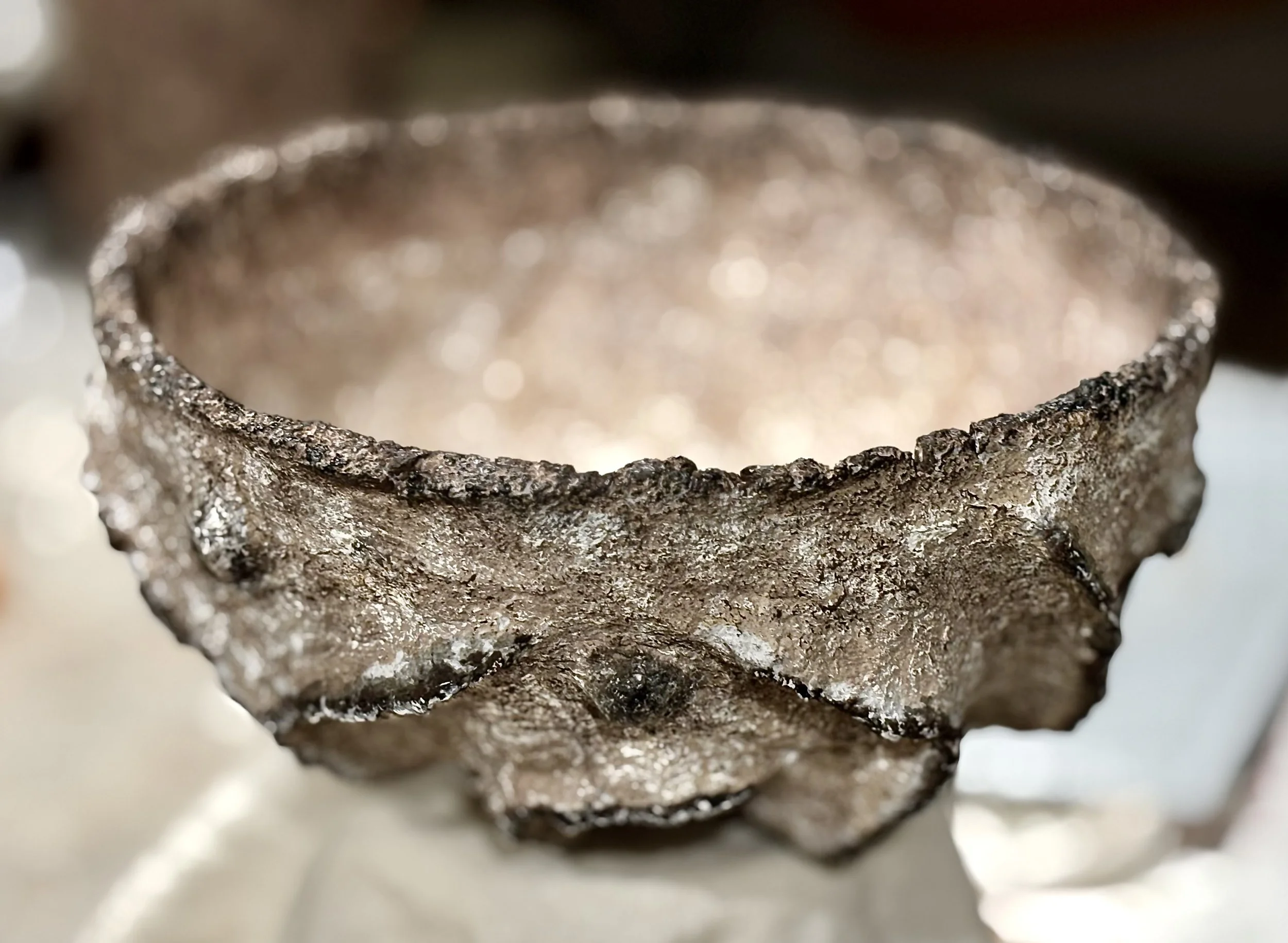 Sculptural Paper Mâché Vessel