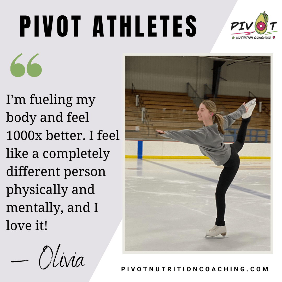 Sports nutrition for figure skaters with a registered dietitian