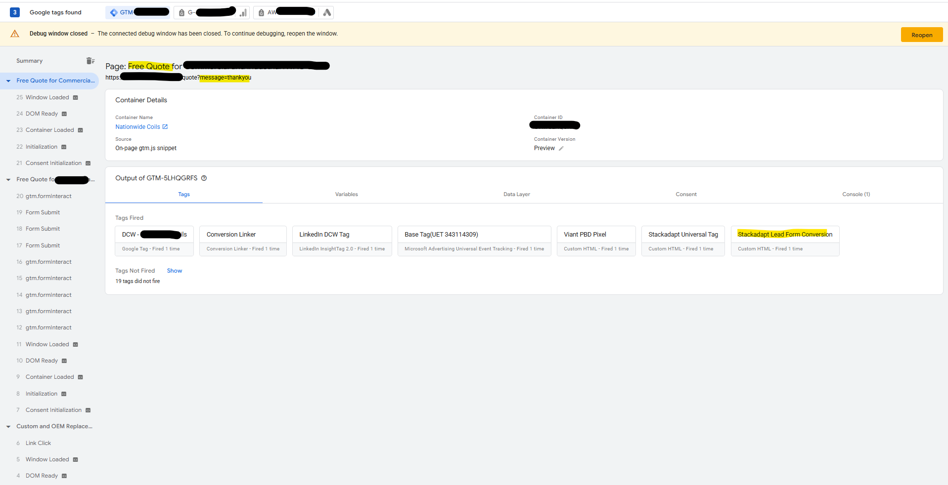 Form Fill Test