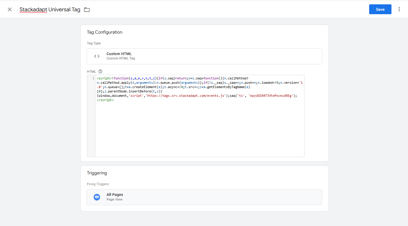 GTM Input