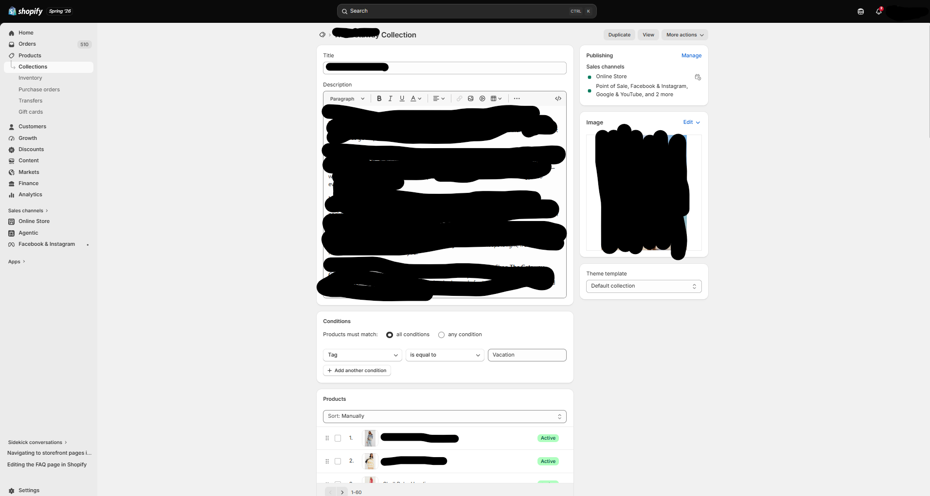 Shopify Collections