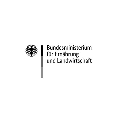 Logo des Bundesministeriums für Ernährung und Landwirtschaft mit deutschem Wappen.