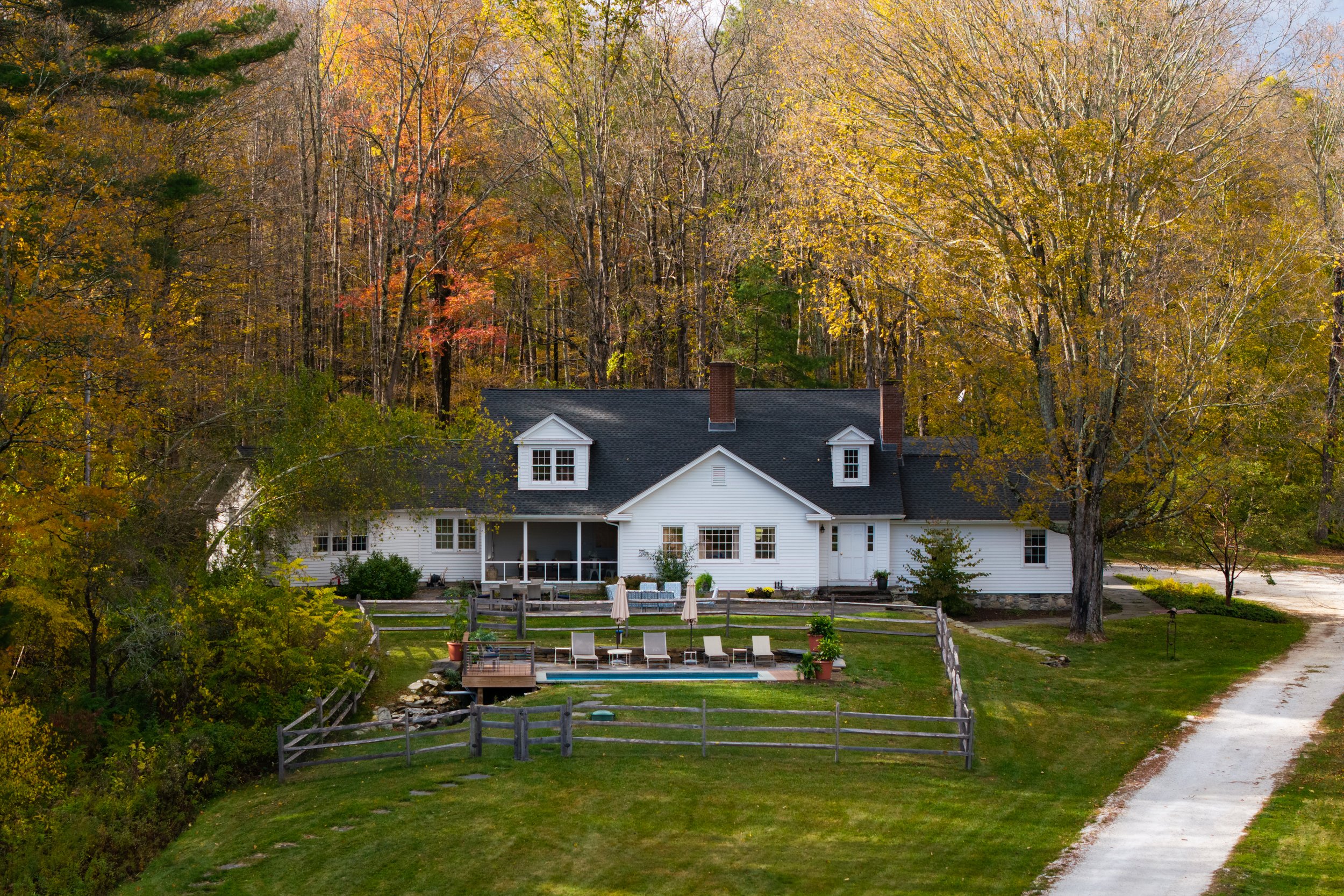 Victorian farmhouse at Shuntoll Estate in the Berkshires