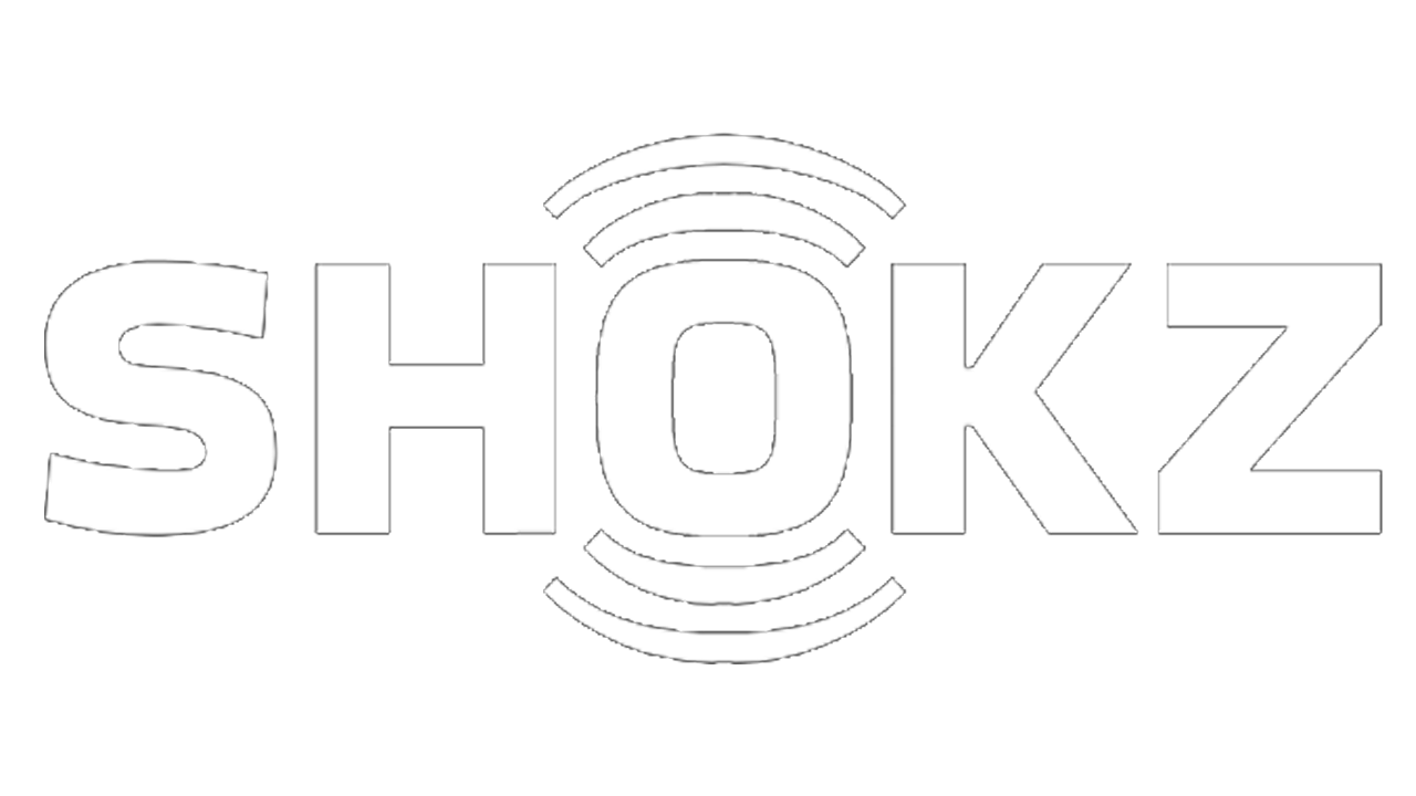 Black and white logo with the word 'SHOKZ' and a Wi-Fi signal icon above the 'O'.