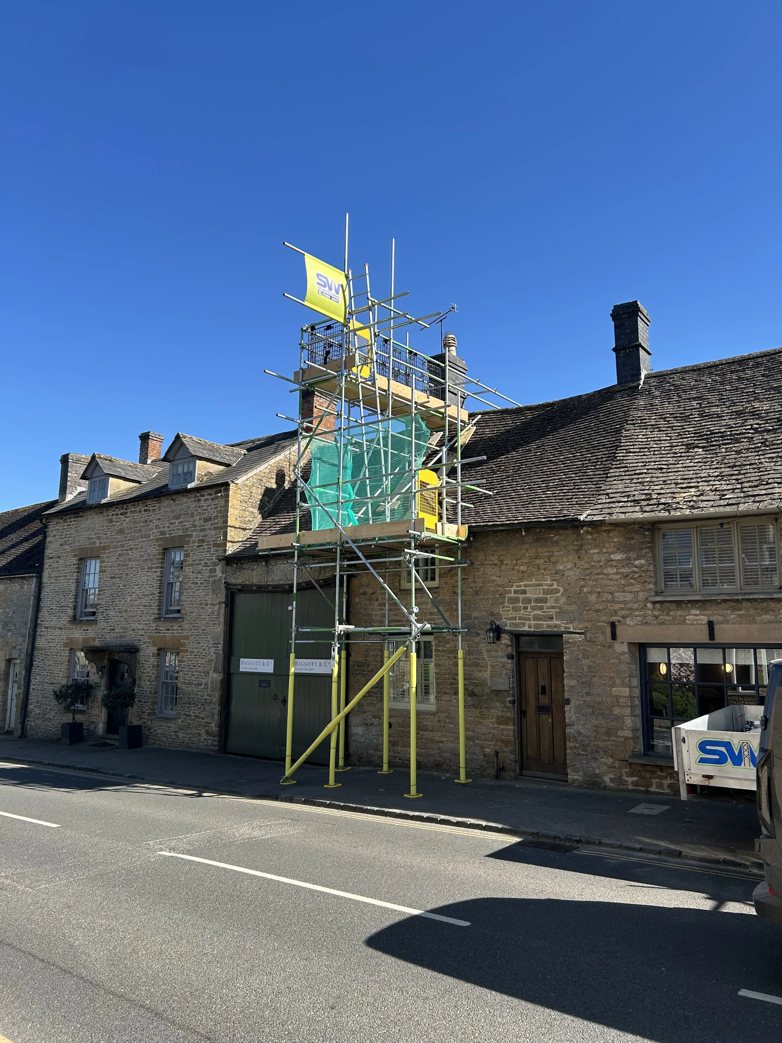 Chimney Scaffold Installation