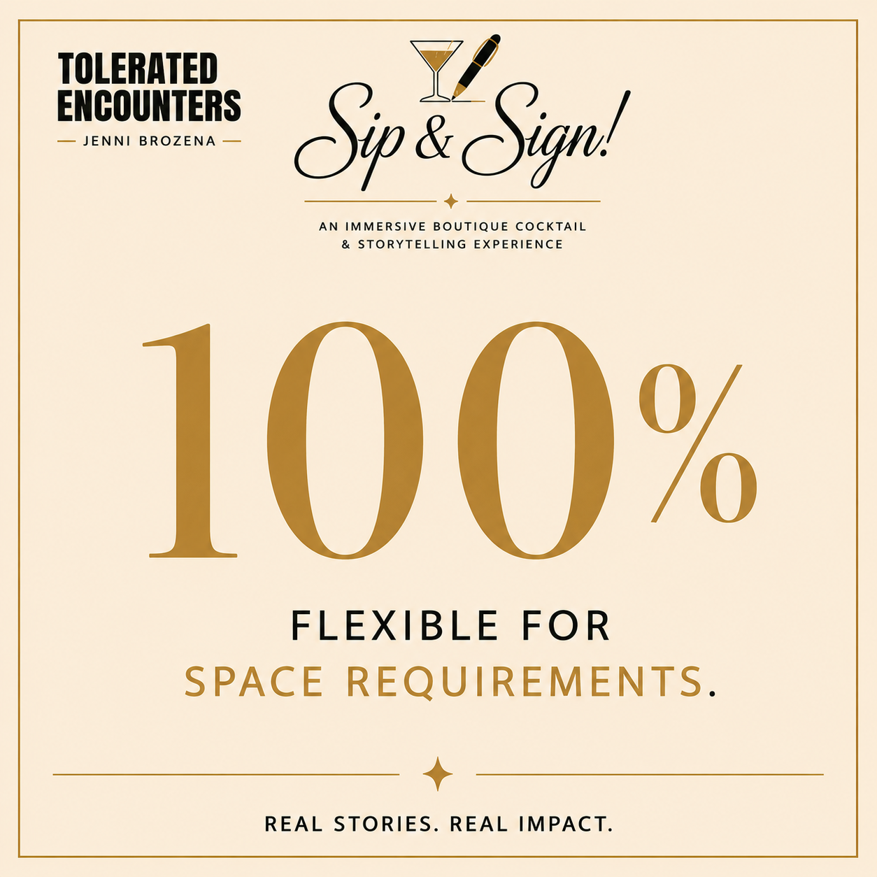 Tolerated Encounters Sip & Sign Business Results FAQ Customer Acquisition Hosts
