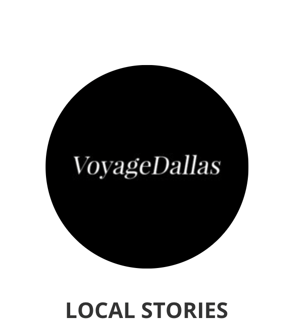 VoyageDallas logo with 'Local Stories' text below