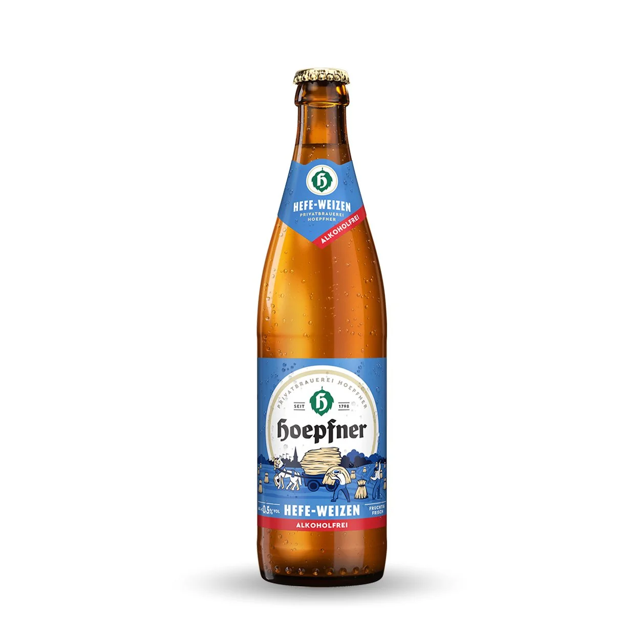 Hoepfner Hefe Weizen sans alcool - Bouteille 50cl