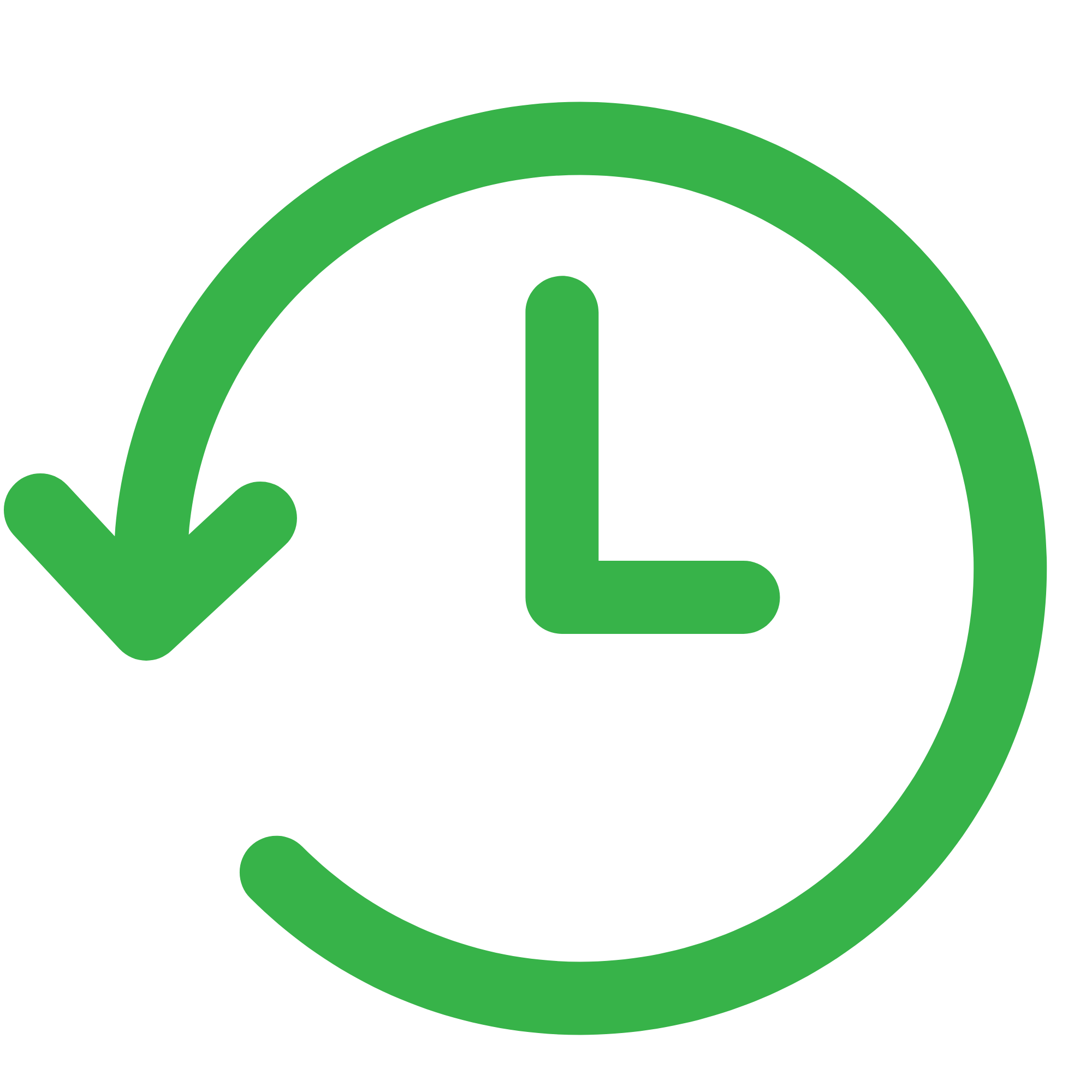 Symbole de recyclage vert avec flèche entourant une flèche pointant vers le bas, sur un fond noir.