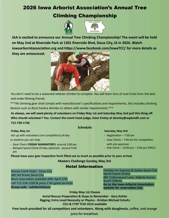 IAA Climbing Championship is May 2nd!