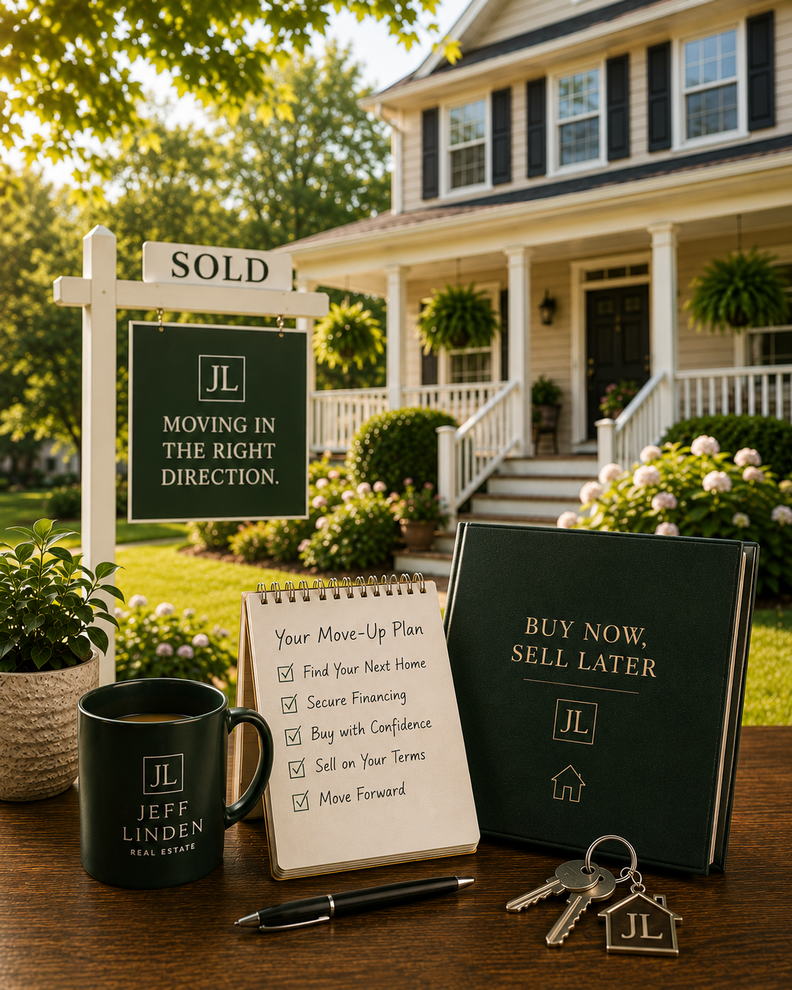 Sold home in Bucks County PA with real estate marketing materials representing Jeff Linden's pre-listing strategy for move-up sellers in Doylestown and Central Bucks County, RE/MAX Services licensed in Pennsylvania and New Jersey.